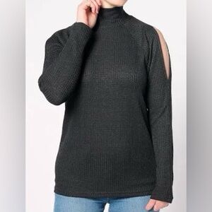 Attitudes by Renee Black Turtleneck Sweater